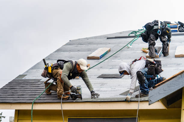 Professional Gutter Installation technician working in Rixeyville, VA